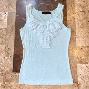 Women’s SZ XS THE LIMITED Ruffled Mint Green Tank